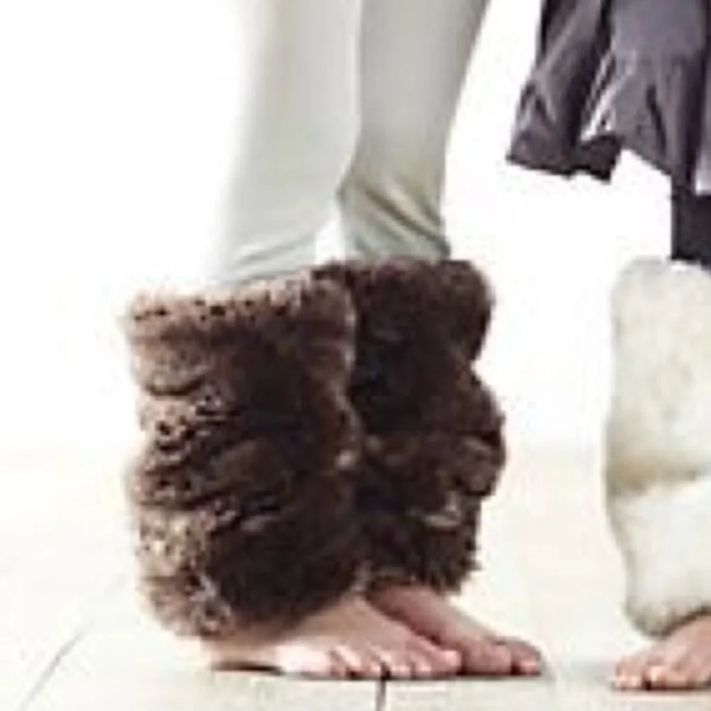 NEW Faux Mink Leg Warmers for Toddlers NWT